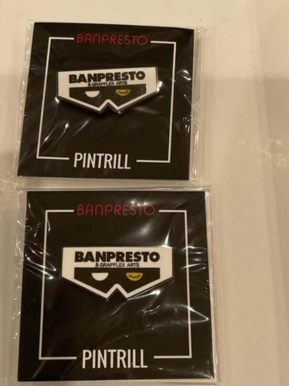 Banpresto Logo Japanese Pins